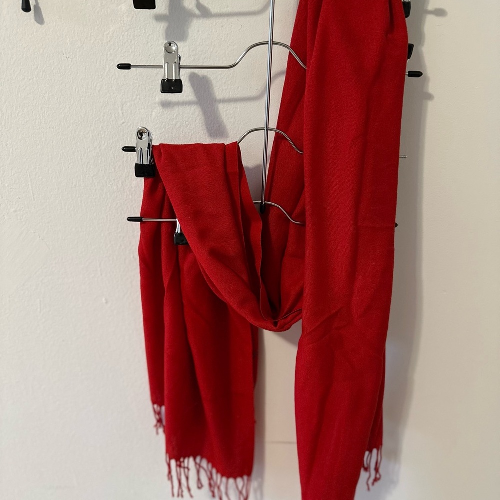 Vibrant Red Scarf